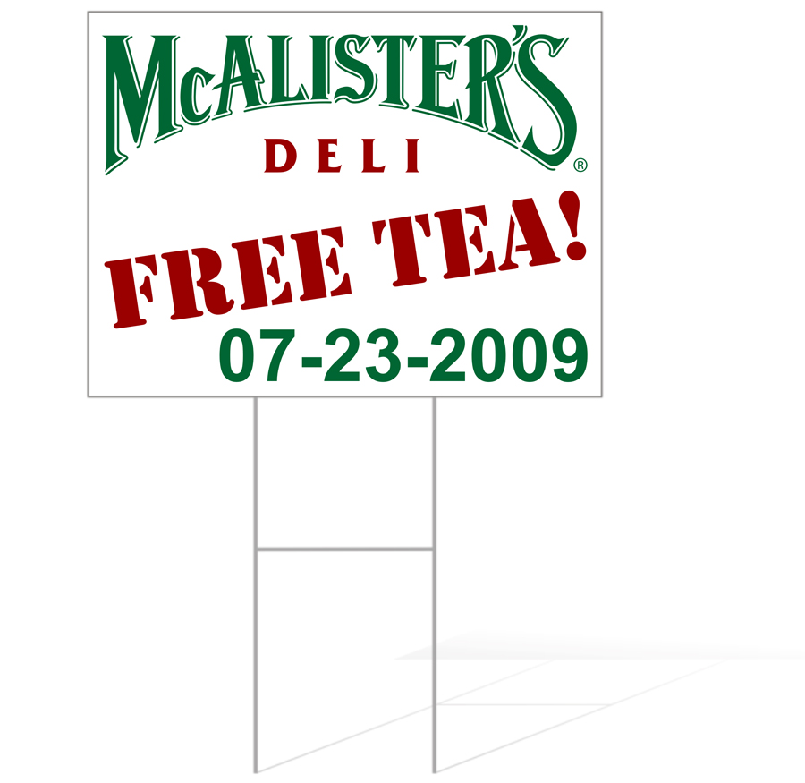 McAlister's Deli FREE TEA!